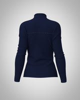 Giacca Sagester 292 in pile blu con cristalli